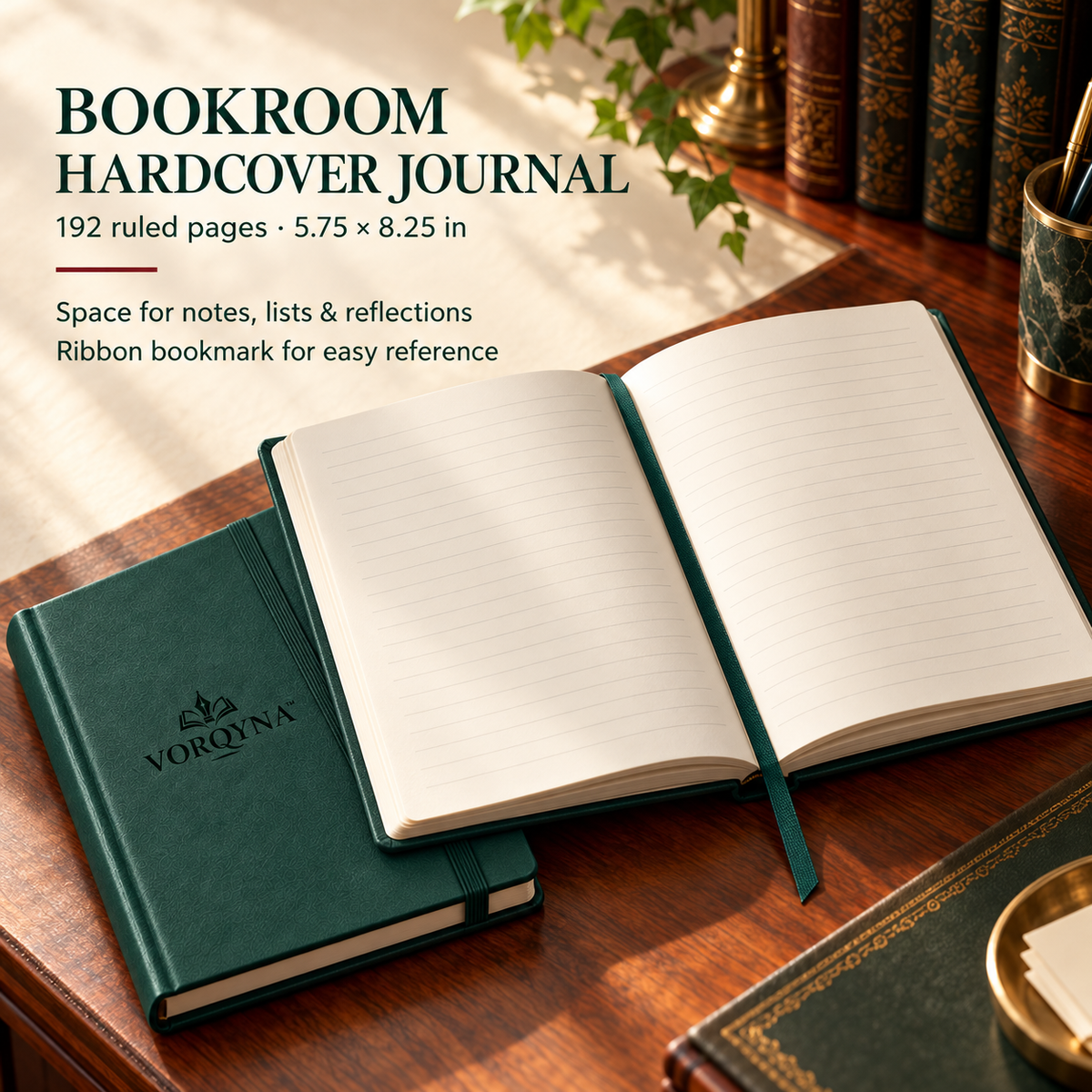 VORQYNA™ Writing Desk Edit — Journal, Gel Pen and Note Card Gift Set