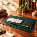 VORQYNA™ Folio Desk Pad — Large Writing Mat and Desktop Work Surface