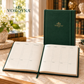 VORQYNA™ Daily Ledger Undated Planner — Weekly Desk Organizer, Hardcover Schedule Book