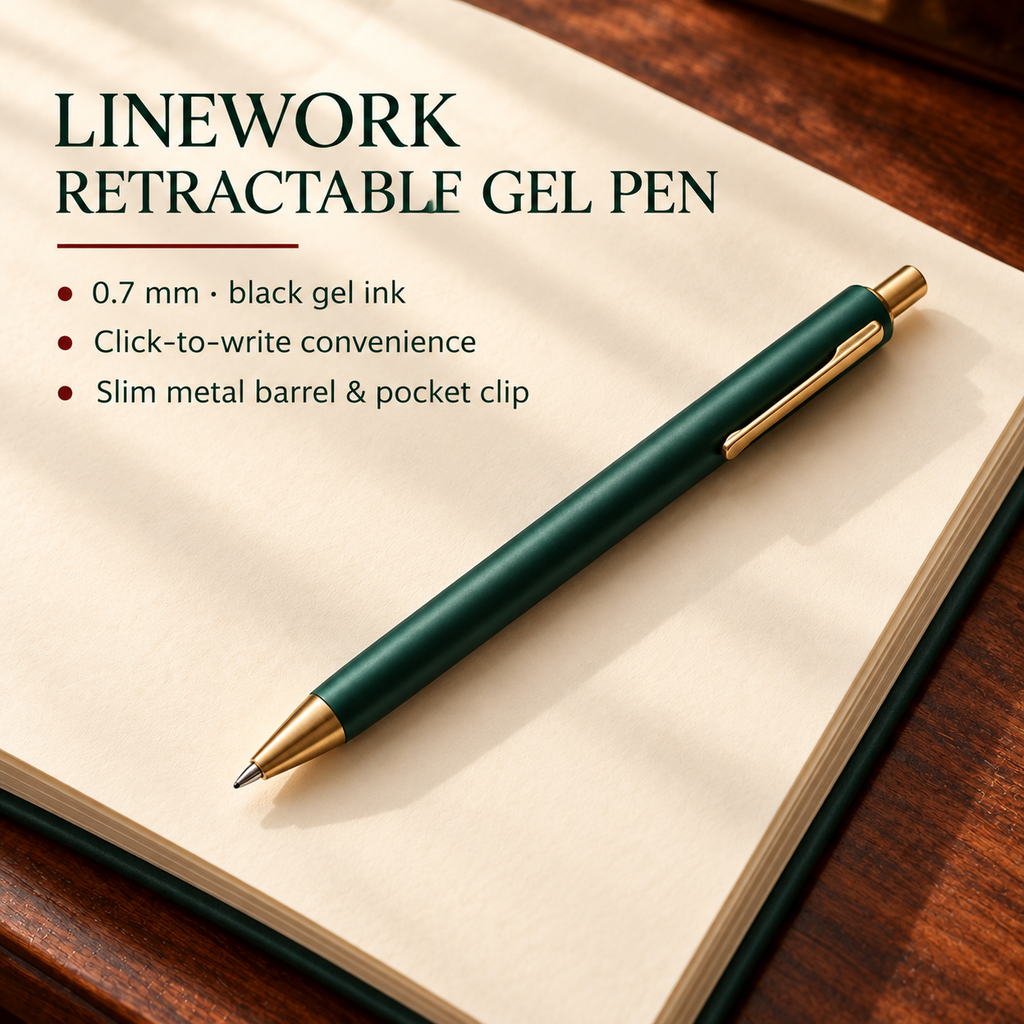 VORQYNA™ Writing Desk Edit — Journal, Gel Pen and Note Card Gift Set